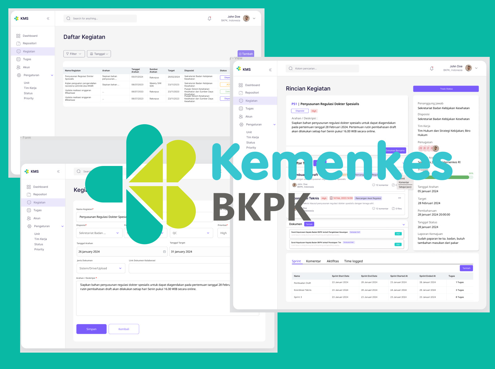 knowledge management system Badan Kebijakan Pembangunan Kesehatan Kementerian Kesehatan RI